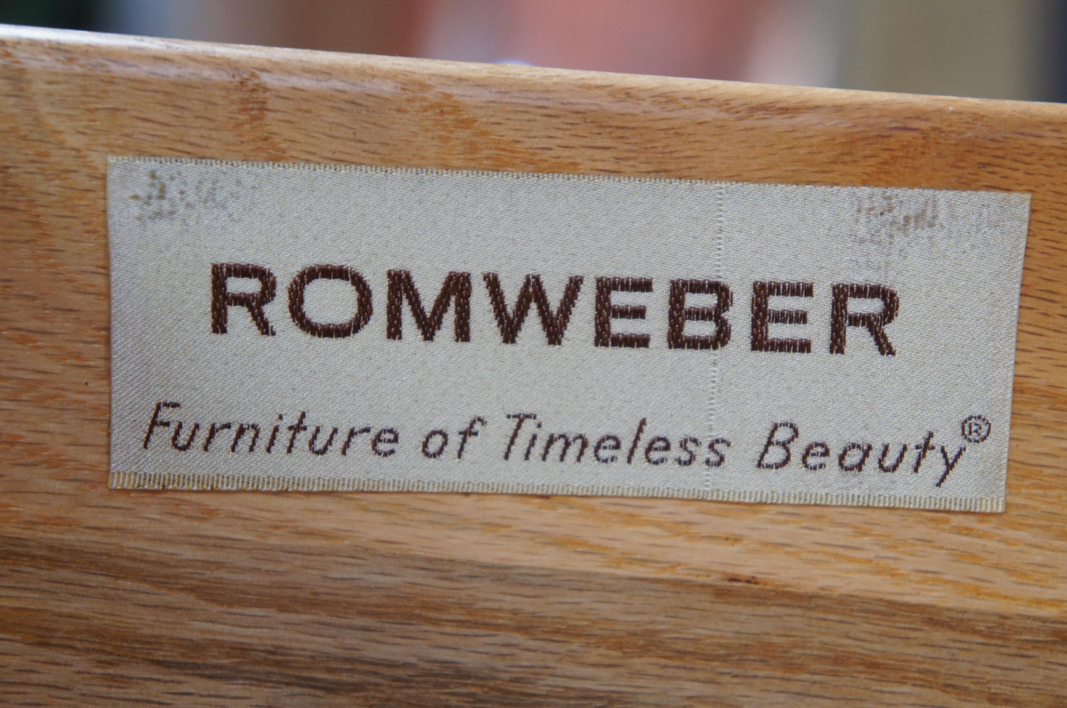 Romweber Viking Oak Square End Side Accent Nightstand Table 1960 Midcentury 1