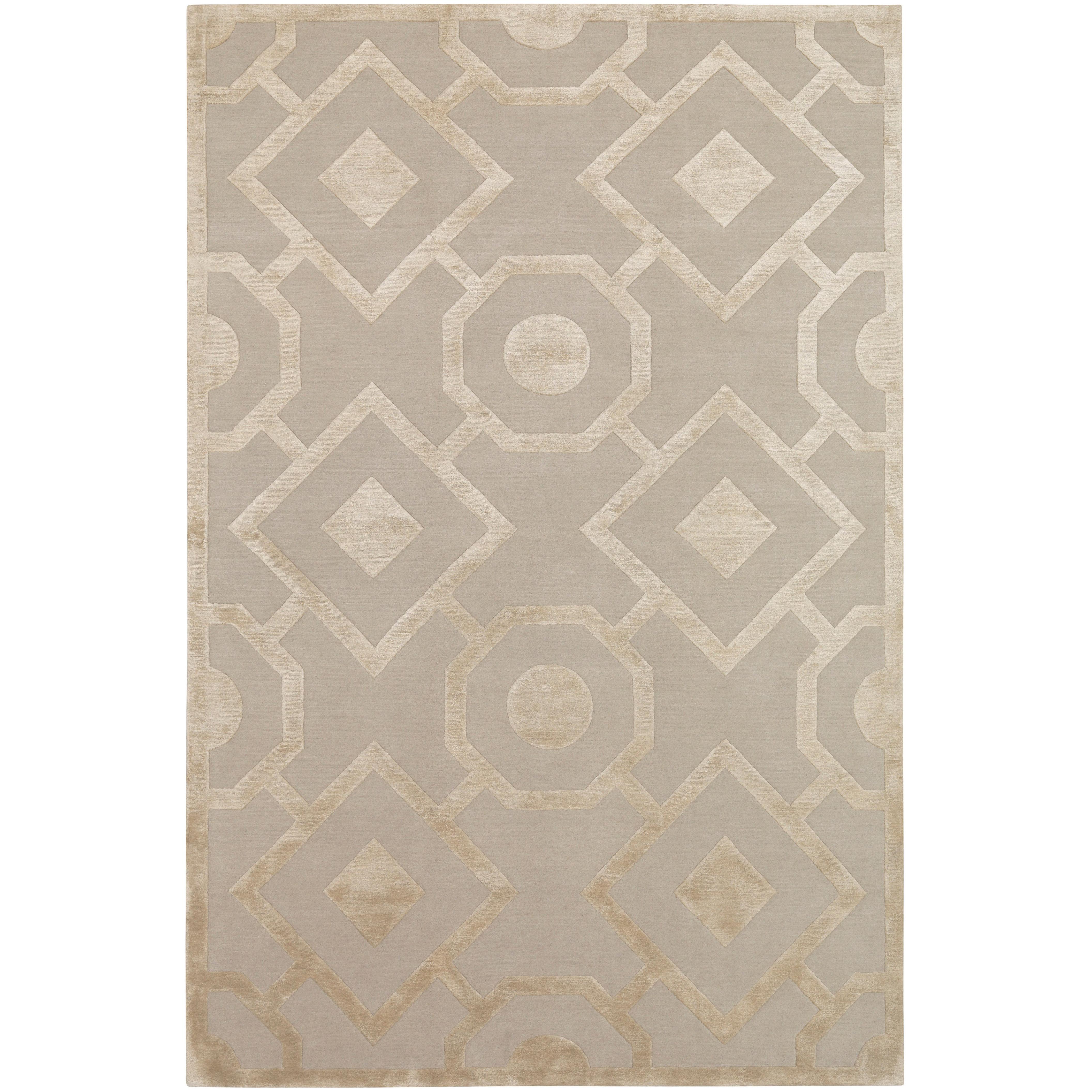 Romy Hand-Knotted 10x8 Floor Rug in Wool and Silk by Suzanne Sharp
