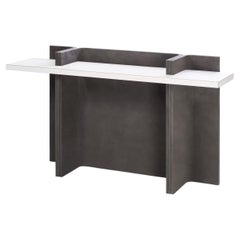 Romy Leather Console Table