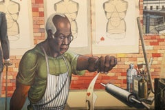 Robert Blackburn, Contemporary Figurative Lithograph by Ron Adams