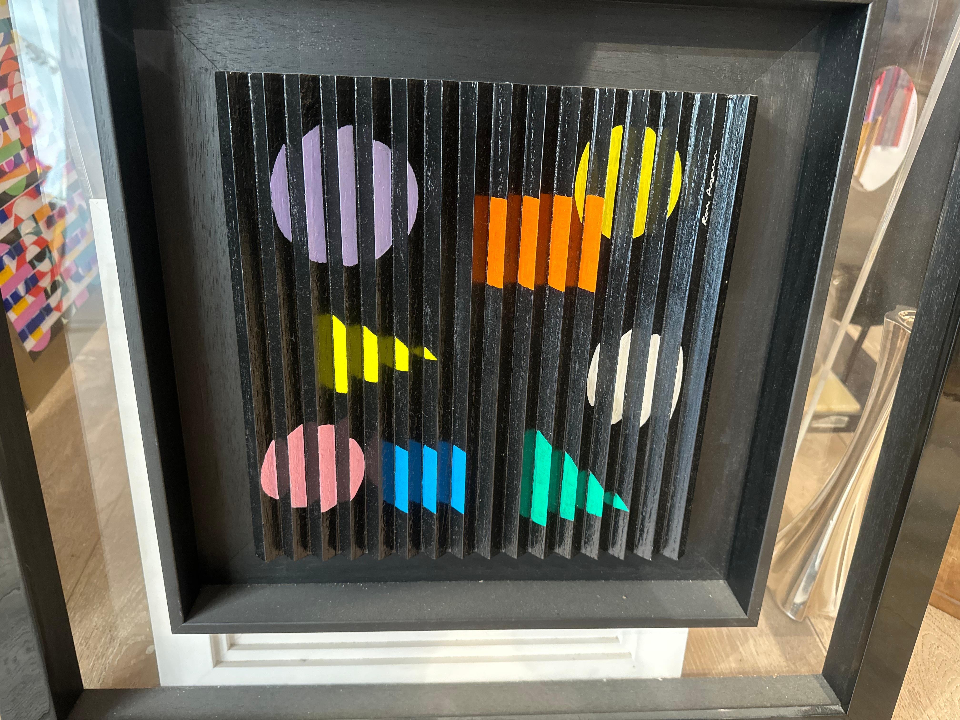 Révélation, 2023 Peinture acrylique sur panneau de bois en relief. en vente 2