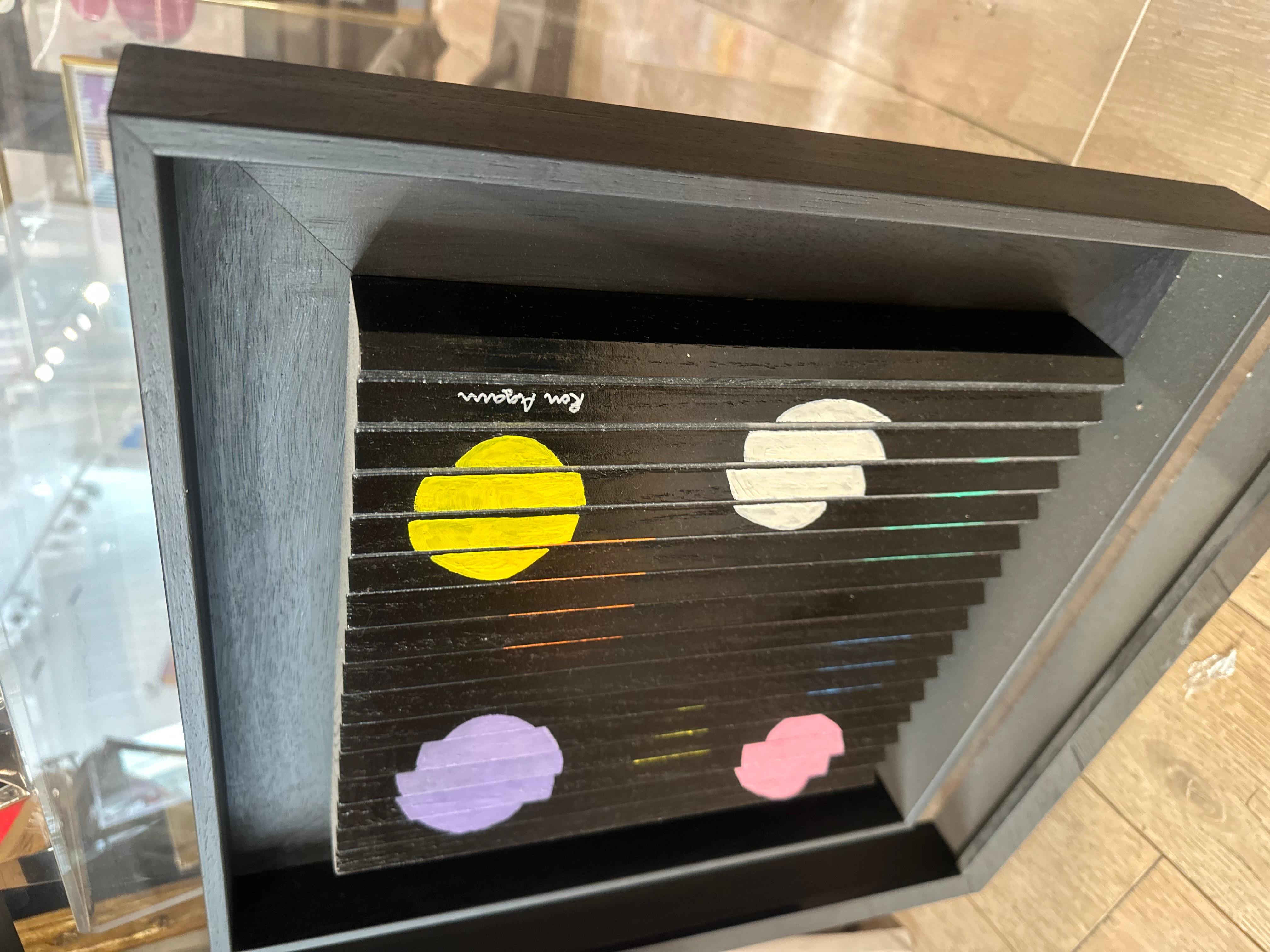 Révélation, 2023 Peinture acrylique sur panneau de bois en relief. en vente 3