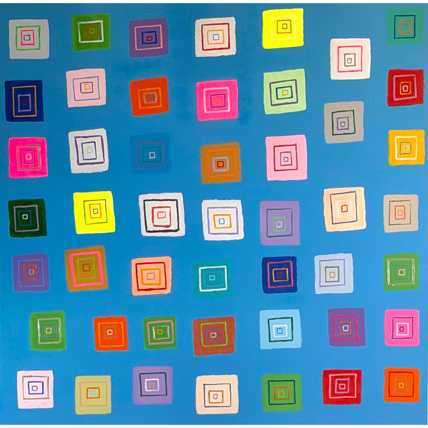 Square in the Sky de Ron Agam Abstraction géométrique contemporaine, 2024