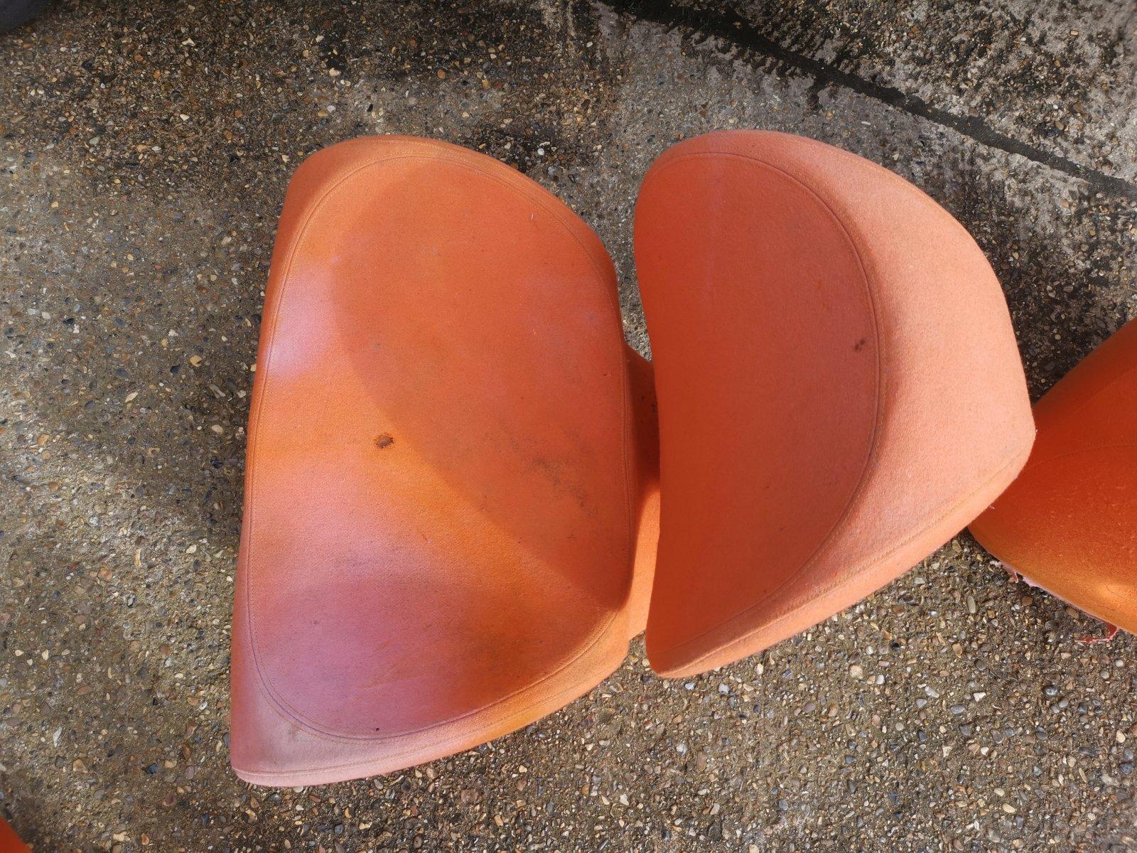Ron Arad circa 1991, Four Soft Big Heavy Orange Armchairs Made by Moroso, Italy For Sale 3