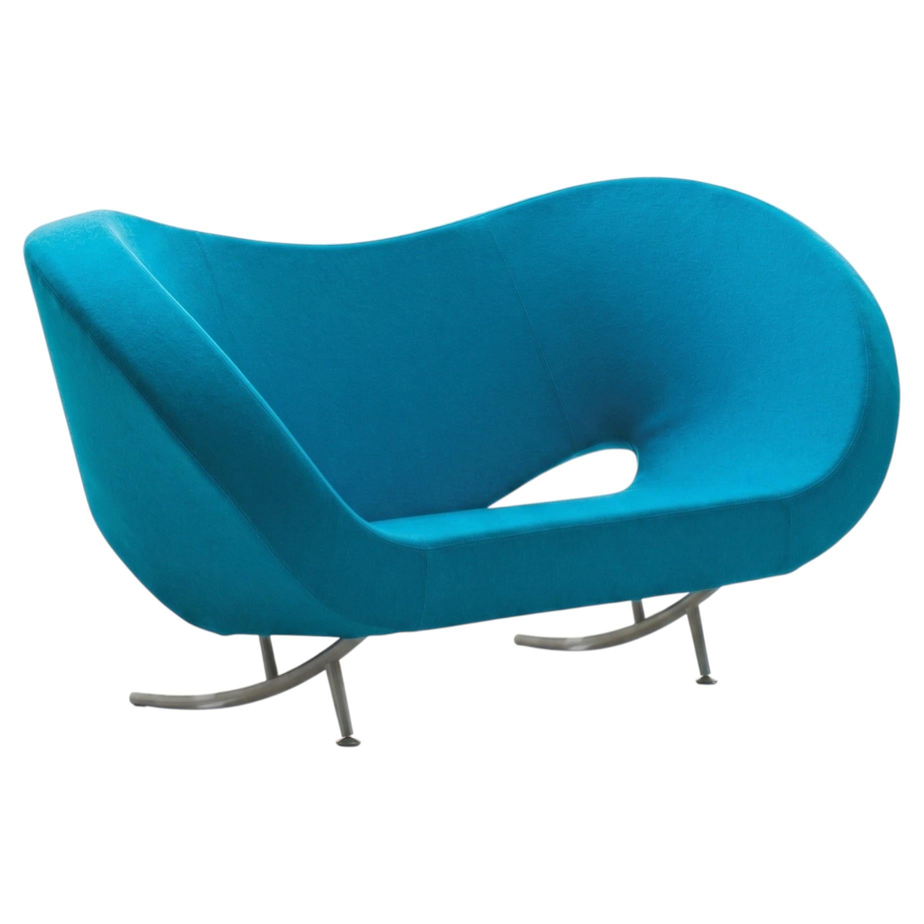 Ron Arad for Moroso Victoria & Albert 200 Symmetrical - Blue Sofa Italian Luxury For Sale