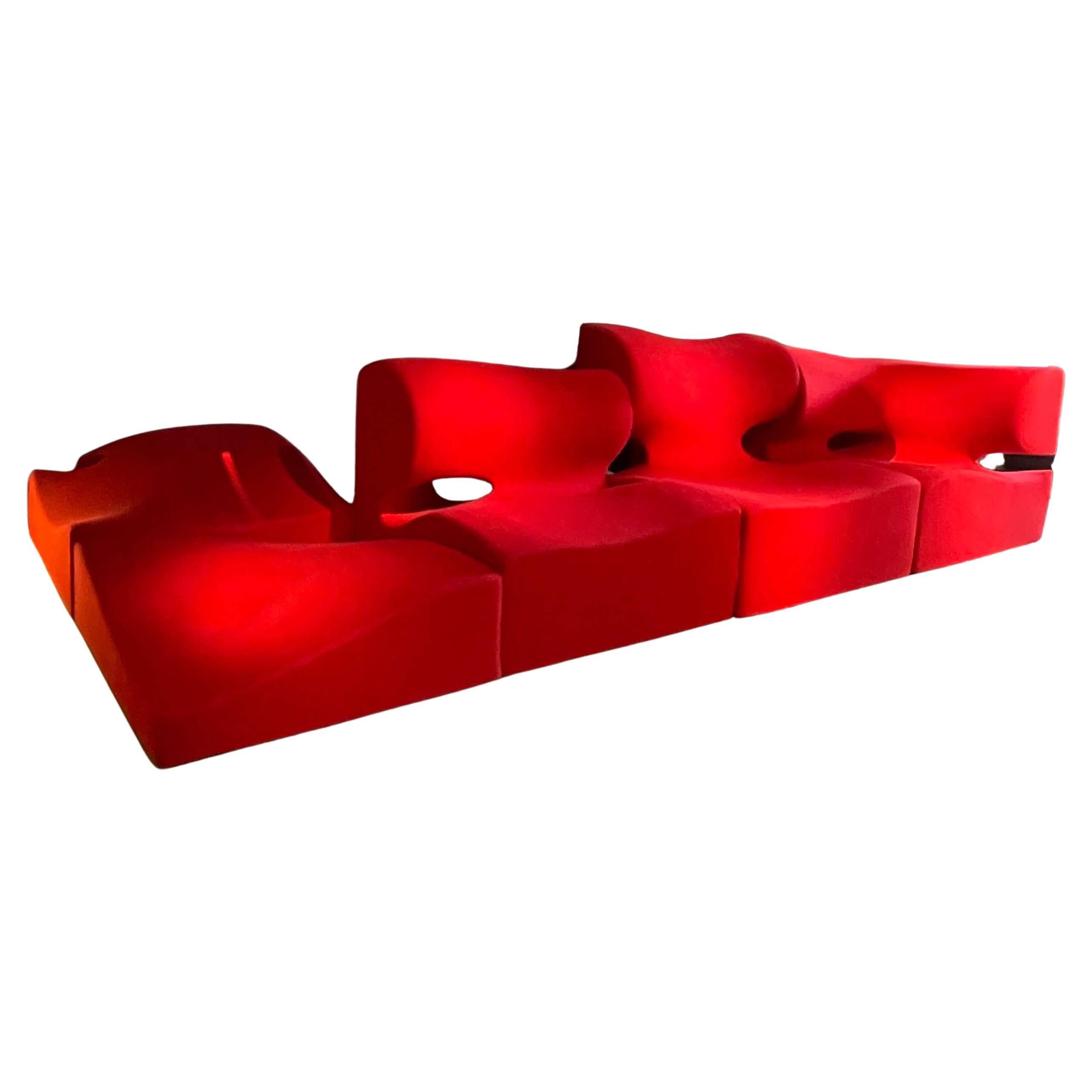 RON ARAD, "Inadaptados", Gran sofá modular escultórico