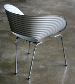 Sedia Tom Vac in alluminio anodizzato argento "One Off" di Ron Arad