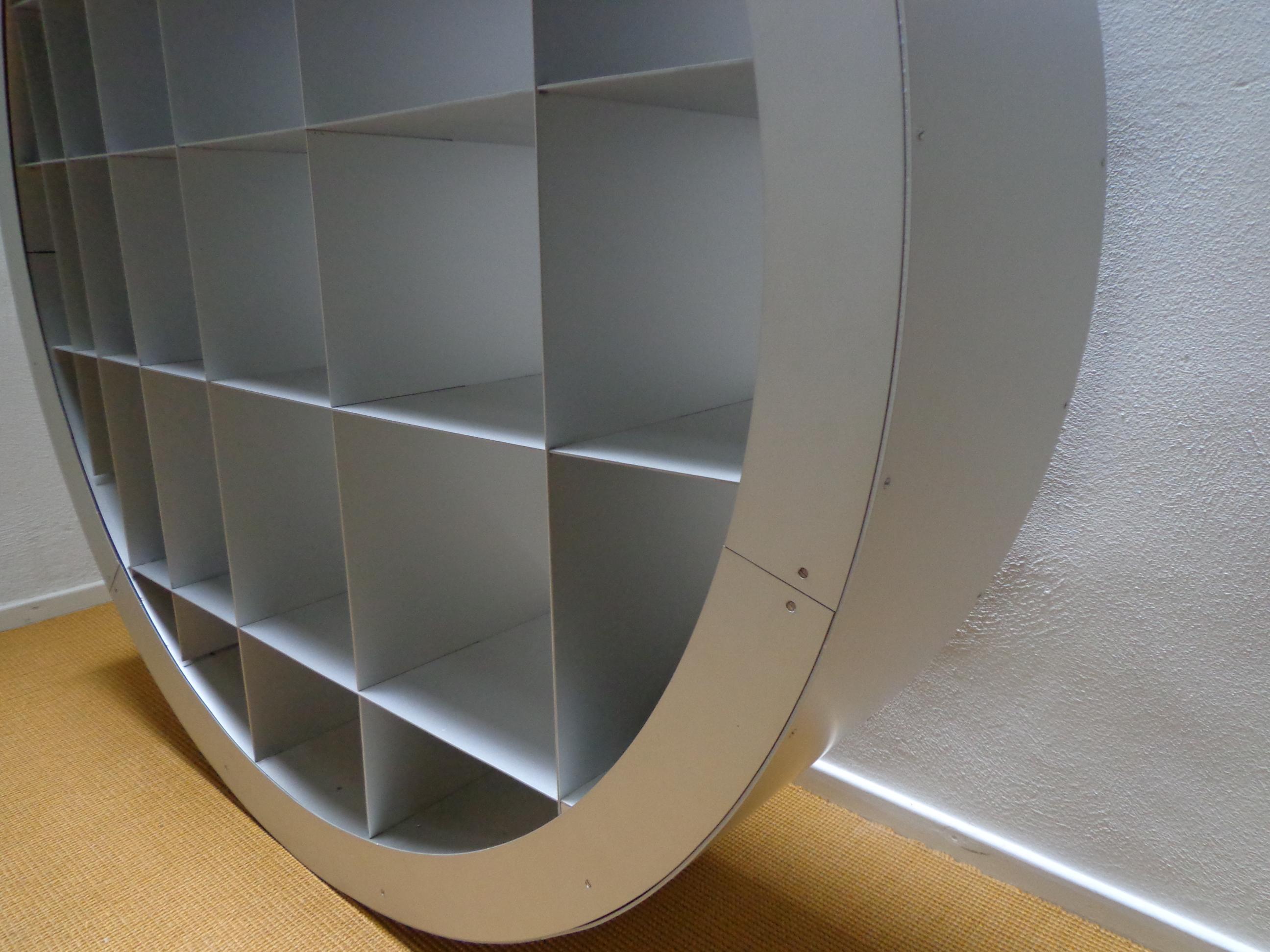 Modern Ron Arad Reinventing the Wheel Bookcase by for Hidden