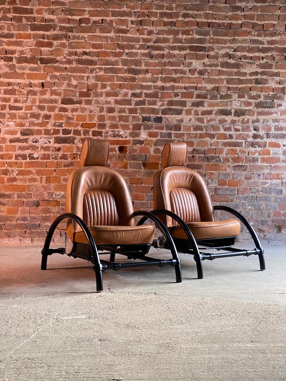 Ron Arad Rover Chairs Pair by One Off Limited circa 1981 Set 2 5