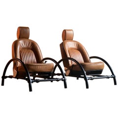 Ron Arad Rover Chairs Pair by One Off Limited circa 1981 Set 2