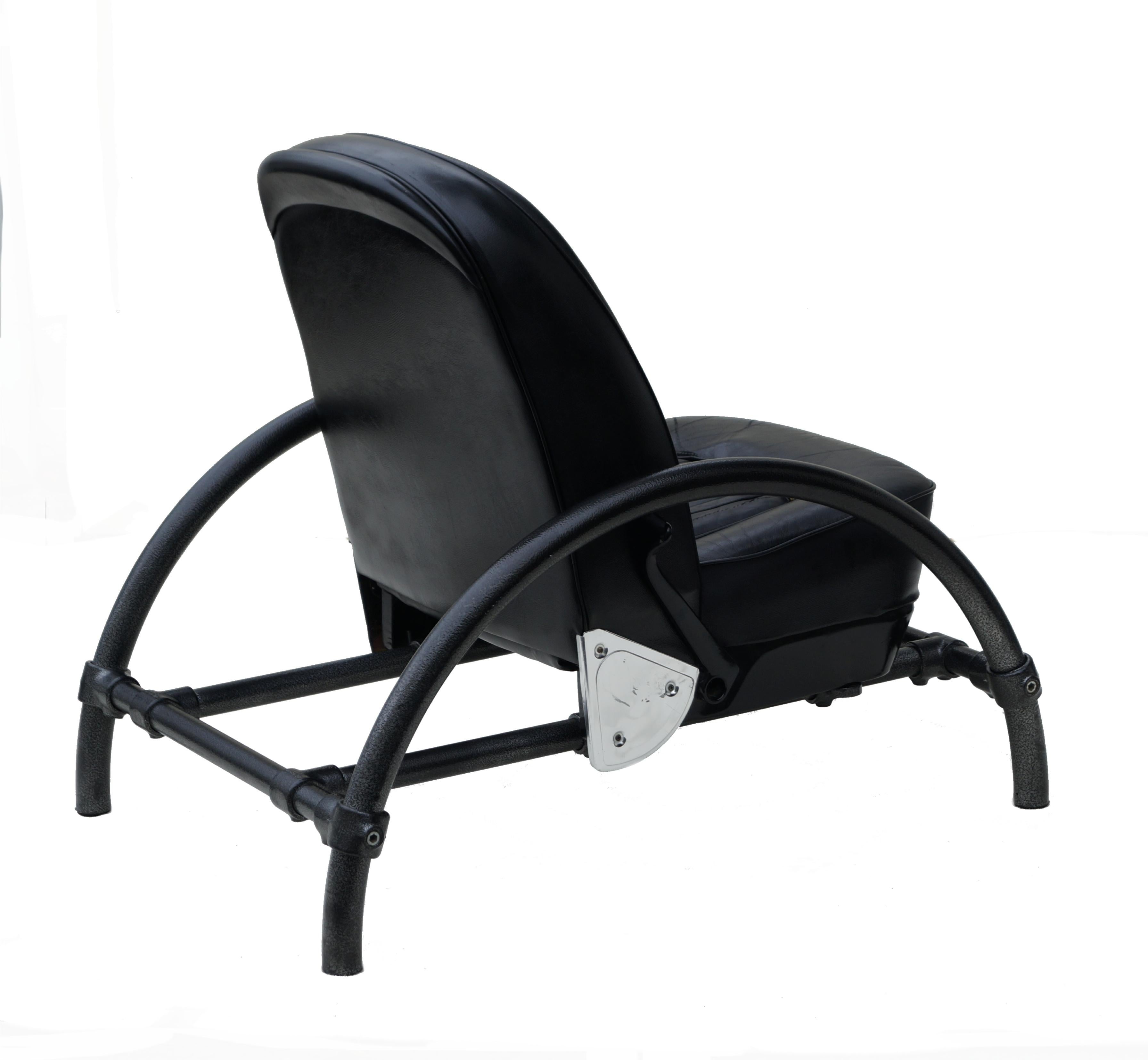 Modern Ron Arad Rover Lounge Leather Recliner Chair