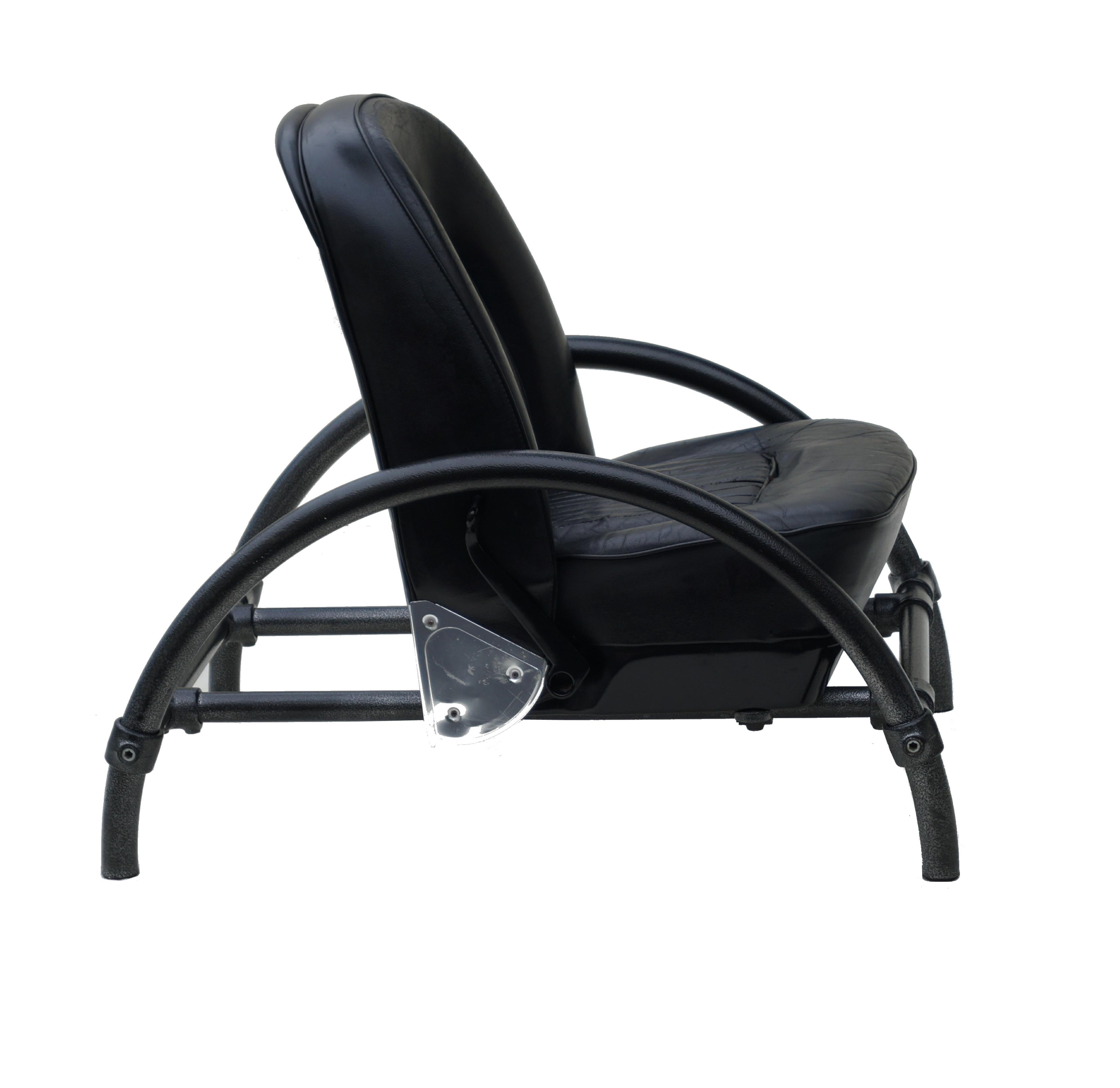 British Ron Arad Rover Lounge Leather Recliner Chair