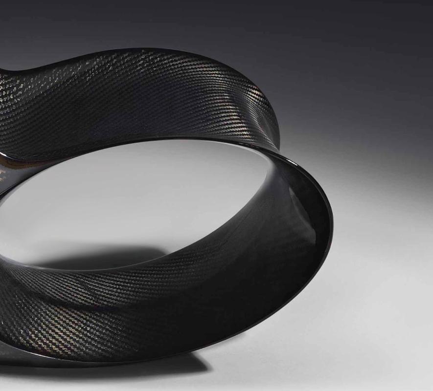 RON ARAD Oh Void II Stuhl 2002 Skulptur aus gewebtem schwarzem Kohlenstofffaser nomex (Moderne), Sculpture, von Ron Arad