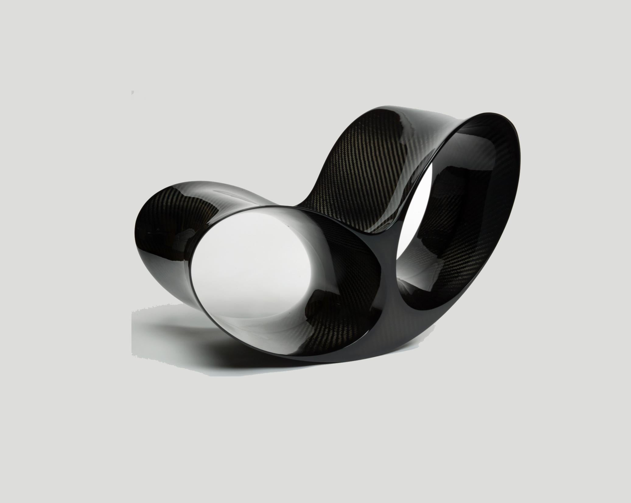 RON ARAD Oh Void II Stuhl 2002 Skulptur aus gewebtem schwarzem Kohlenstofffaser nomex im Angebot 1