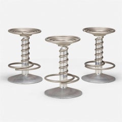 Ron Arad Screw Stools Set of Three Driade Italy Sculpture Industrial Stainless