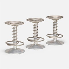 Ron Arad Screw Stools Set of Three Driade Italy Sculpture Industrial Stainless