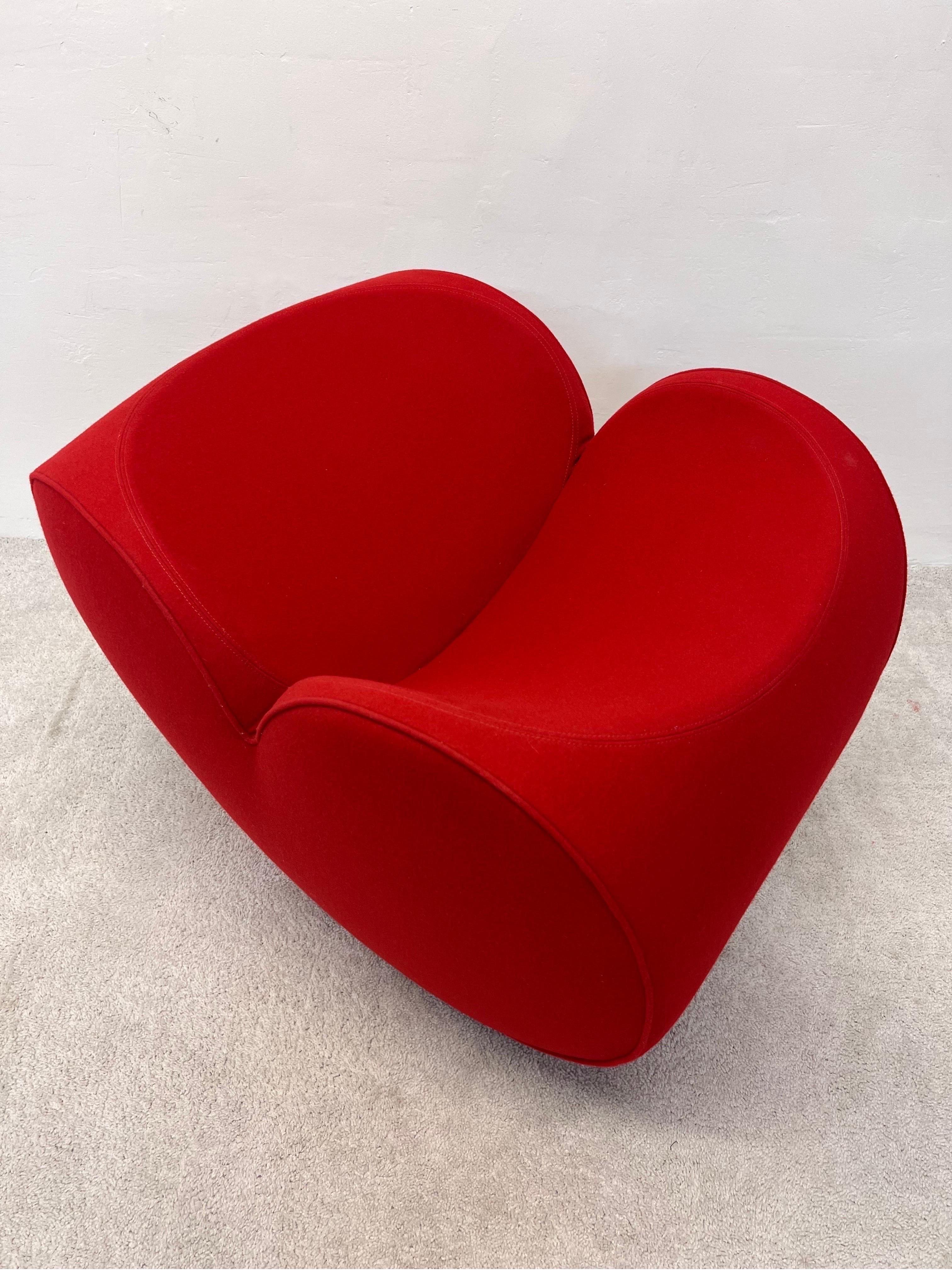 Steel Ron Arad Spring Collection Soft Heart Chair for Moroso For Sale