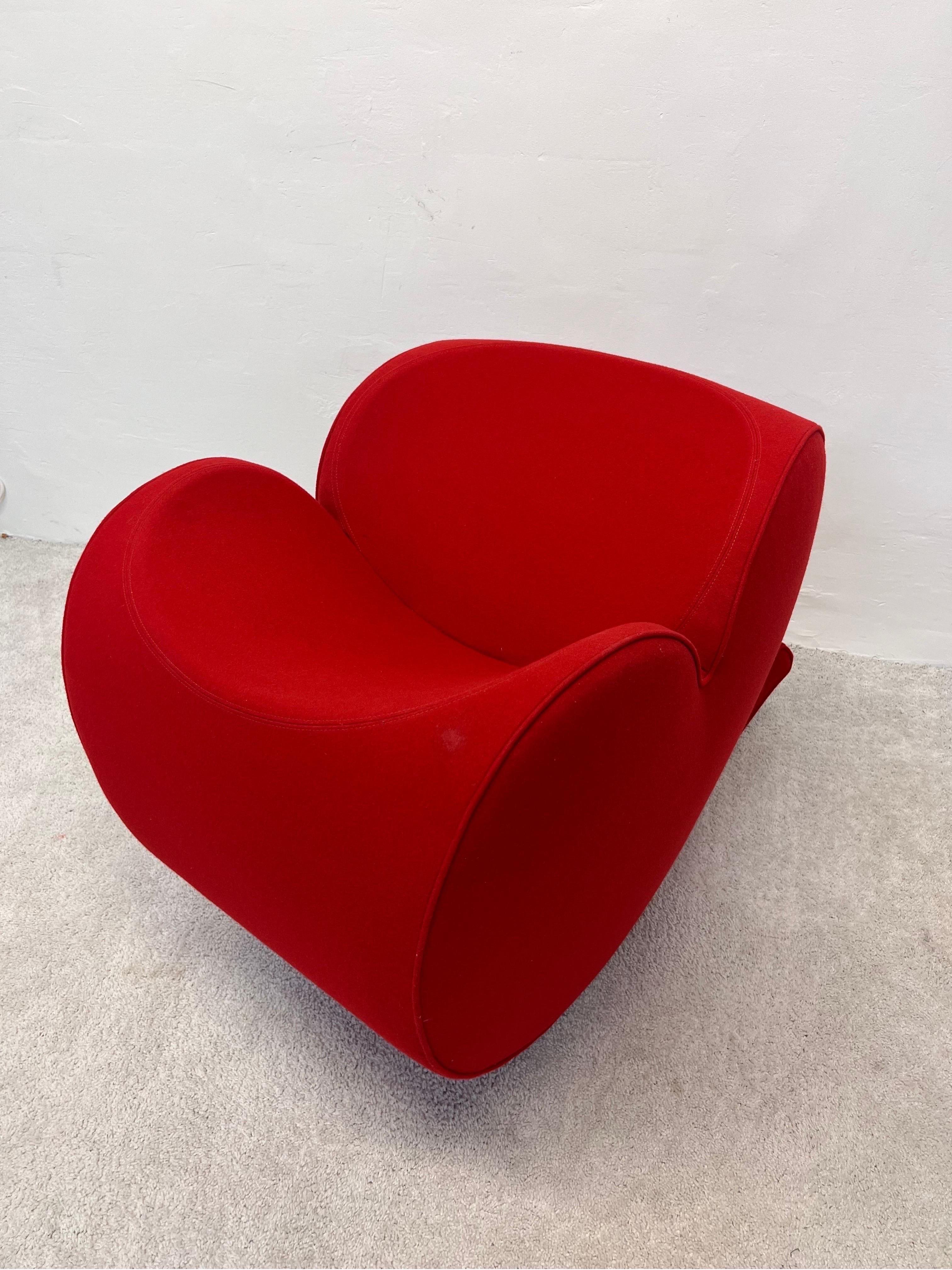 20th Century Ron Arad Spring Collection Soft Heart Chair for Moroso For Sale