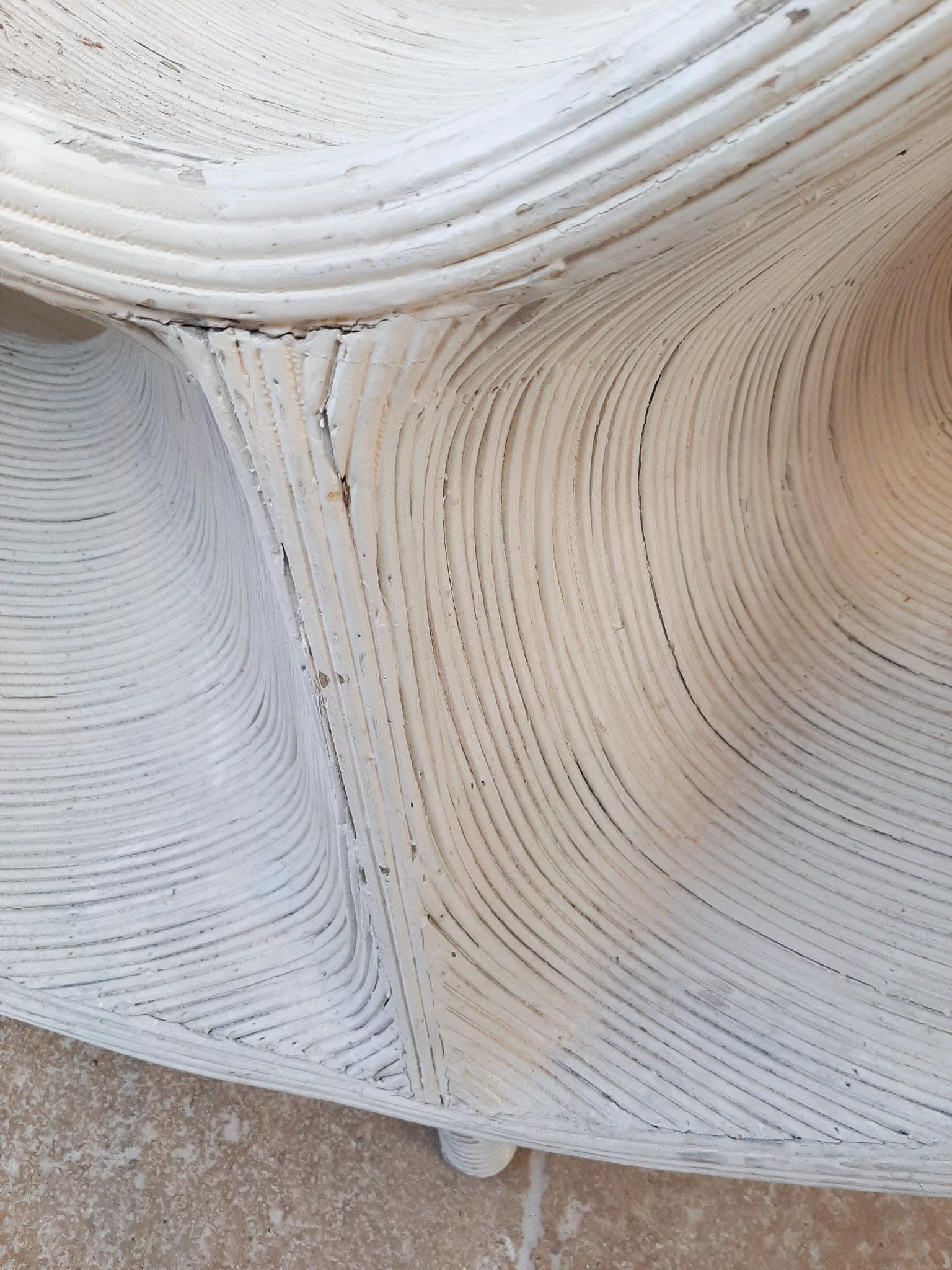 Loungesessel aus weiß lackiertem Rattan und Bambus von Ron Arad im Angebot 2