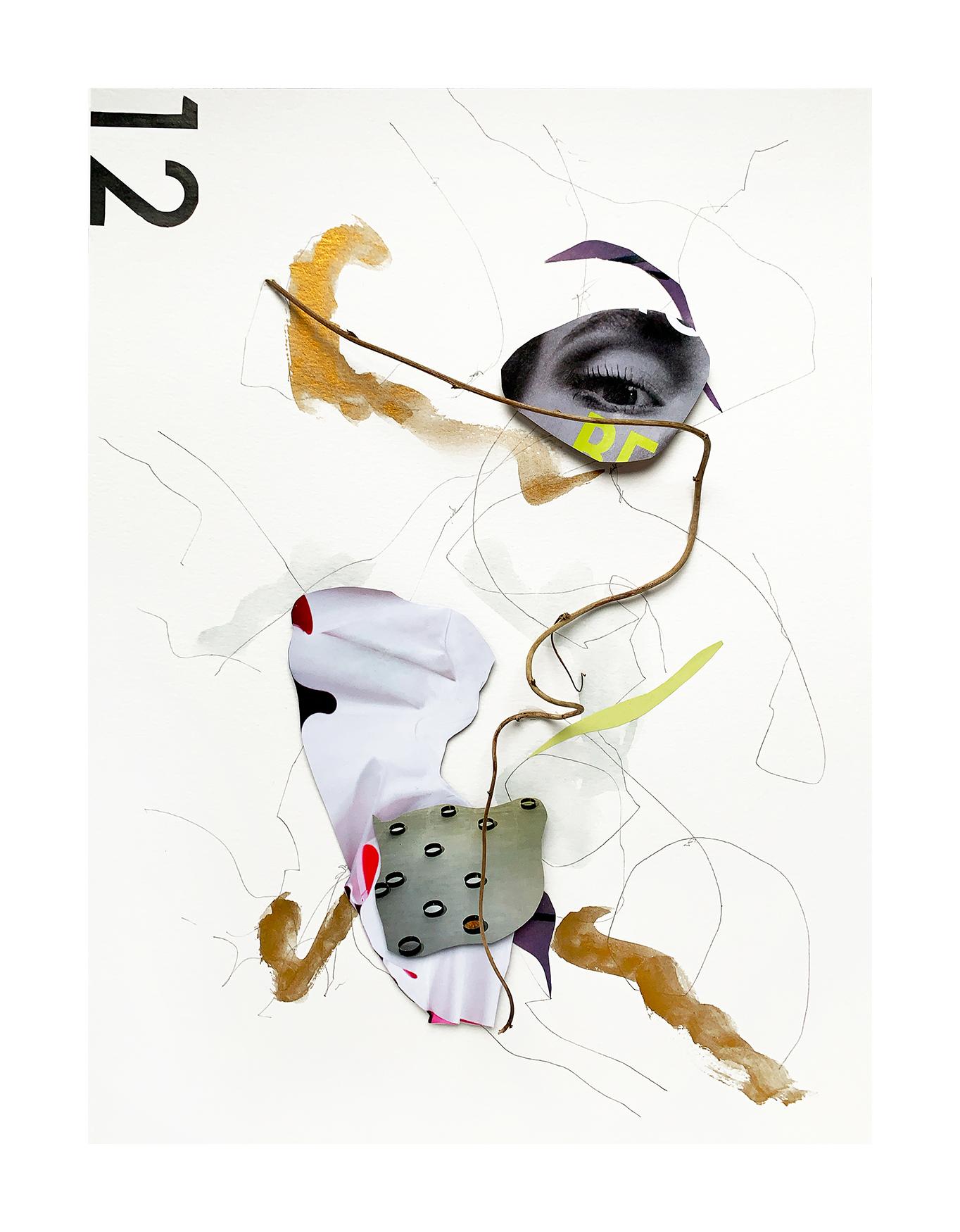 Corso NC_23 - Limited Edition Archival Pigment Print of Collage Still Life For Sale 1