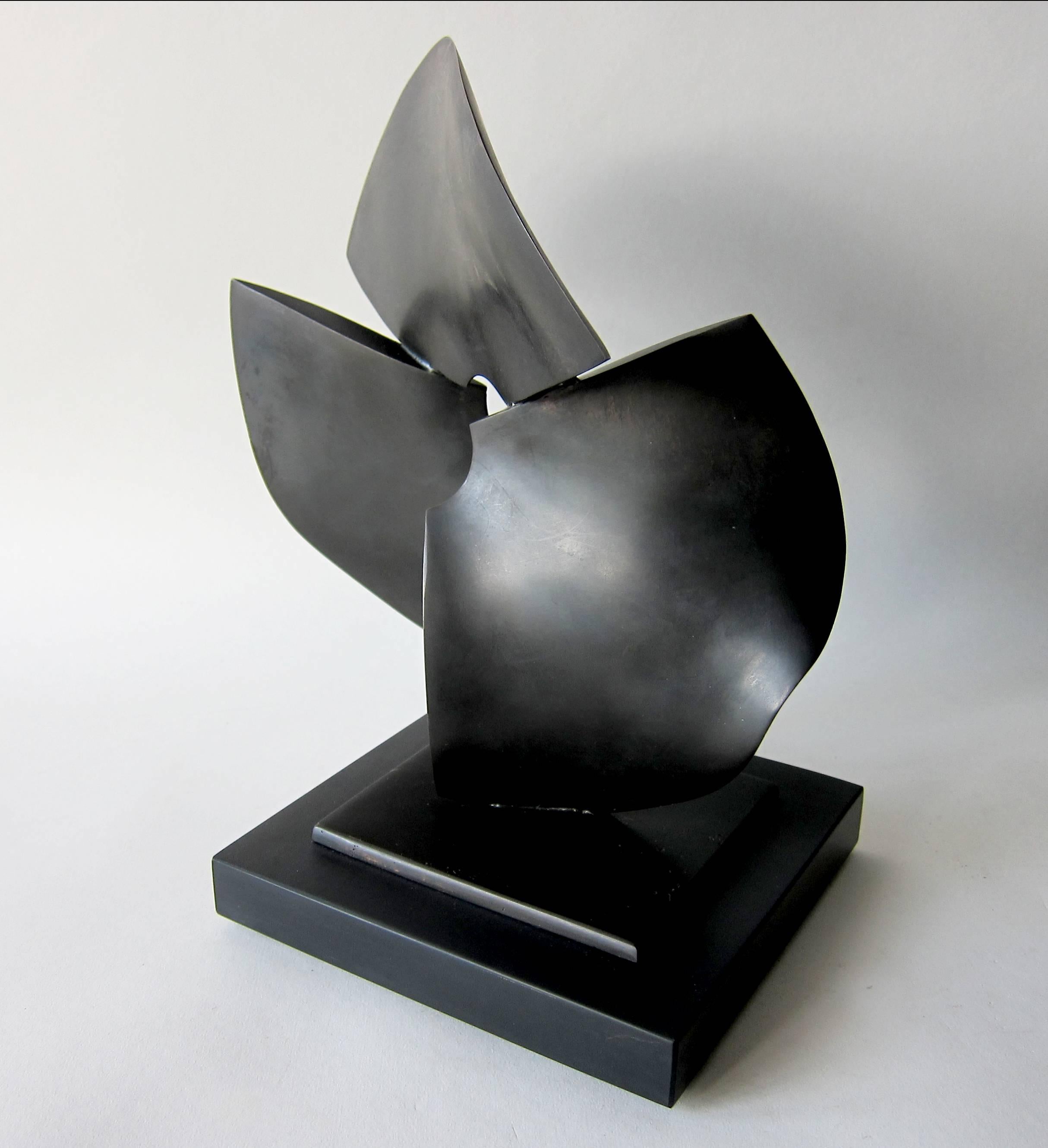 American Ron Bennett Bronze Modernist Table Sculpture