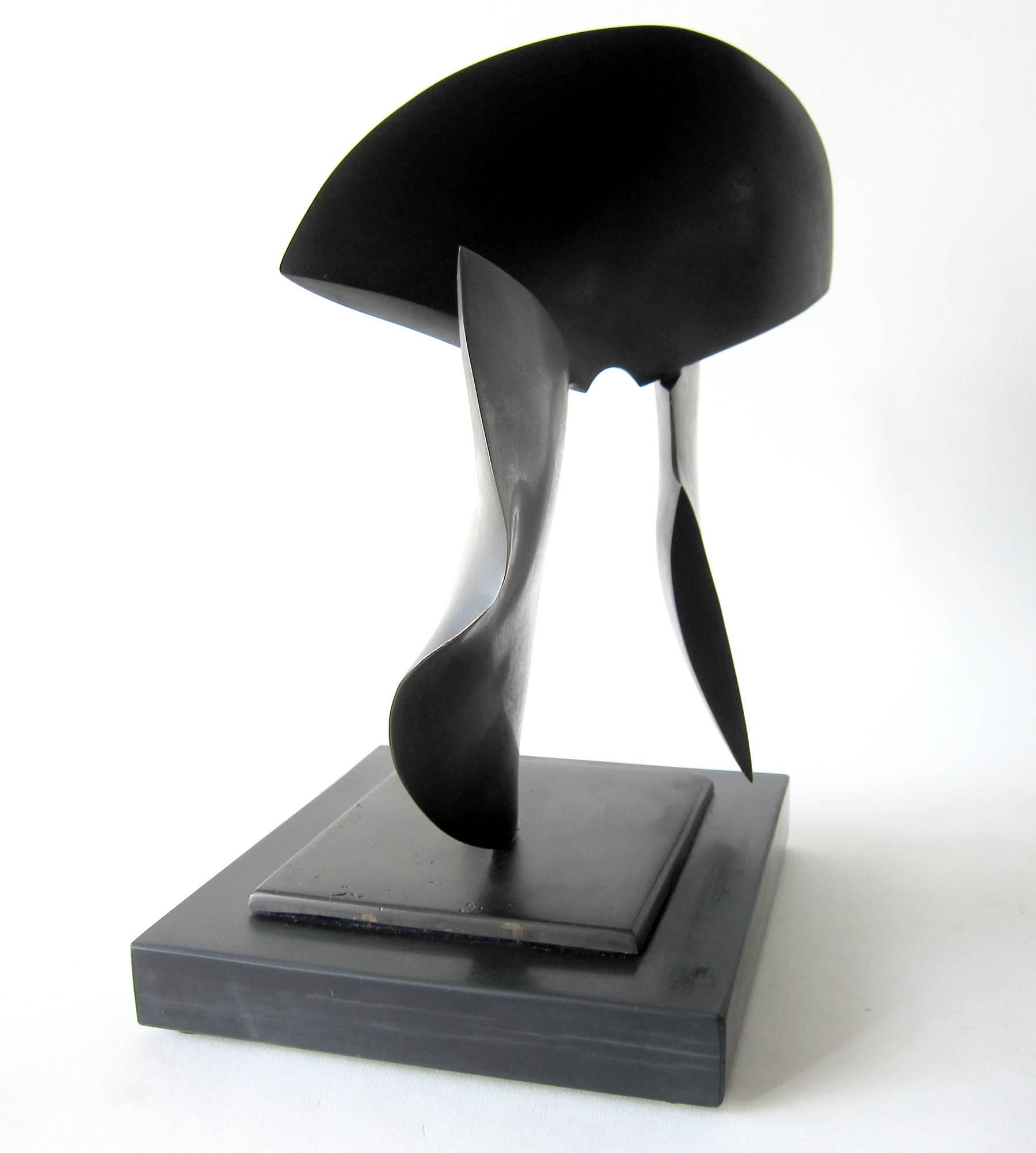 Late 20th Century Ron Bennett Bronze Modernist Table Sculpture