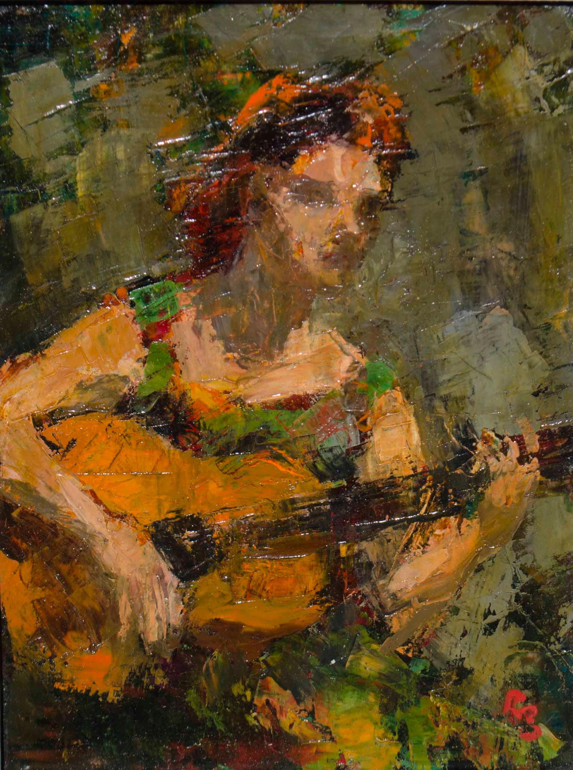 Ron Blumberg Figurative Painting - Flamenco