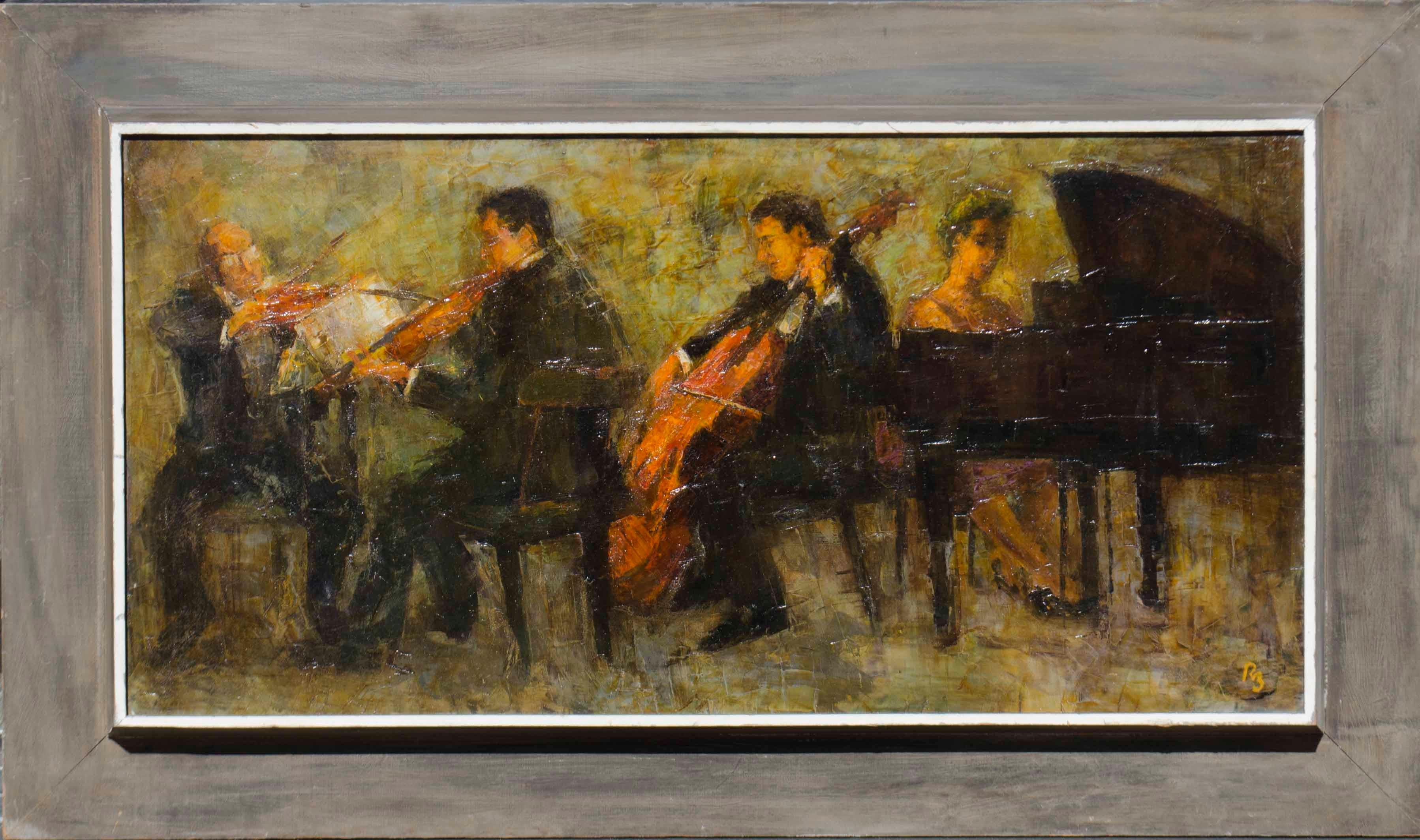 Quartet - Painting by Ron Blumberg