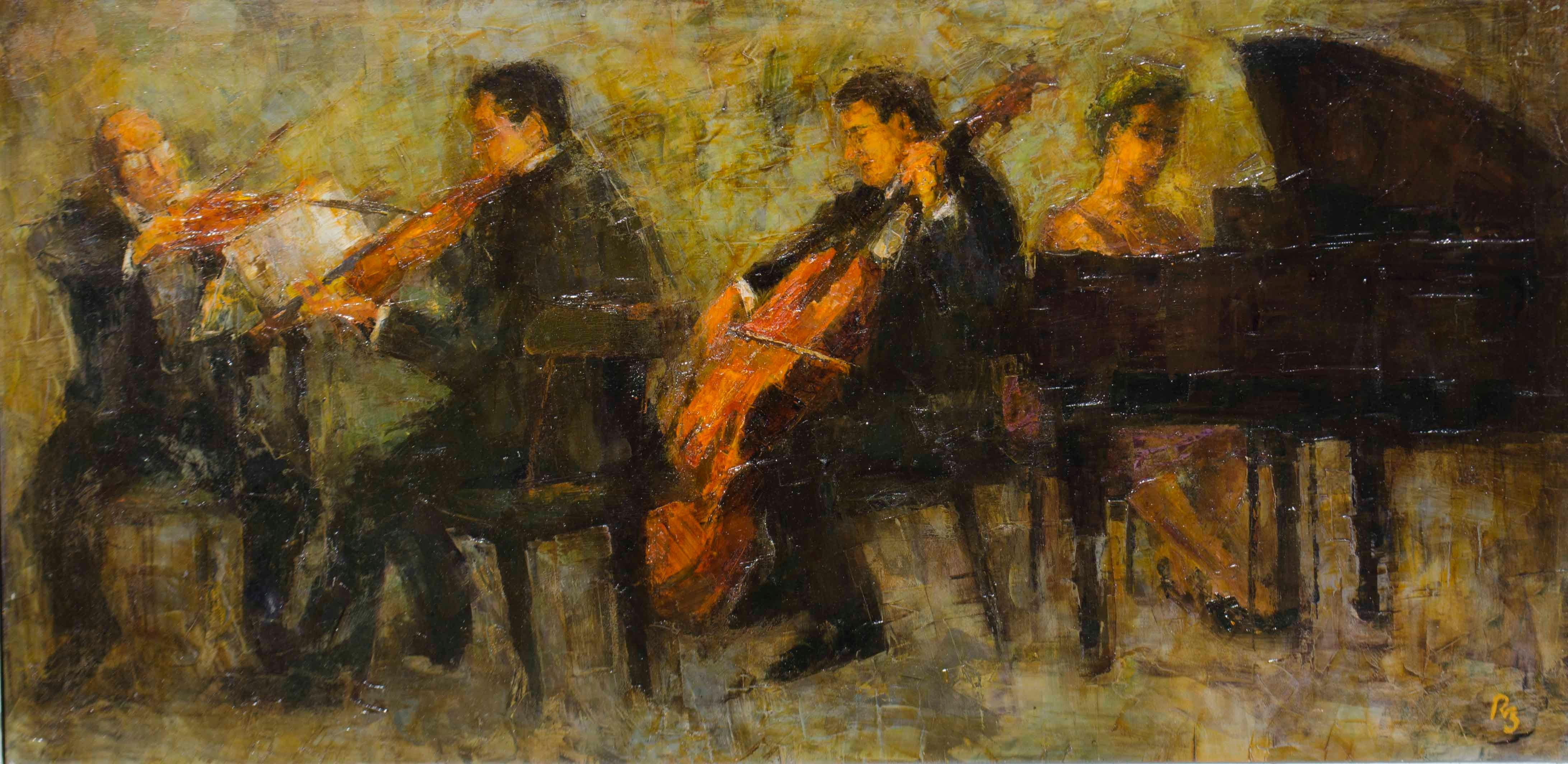 Ron Blumberg Figurative Painting - Quartet