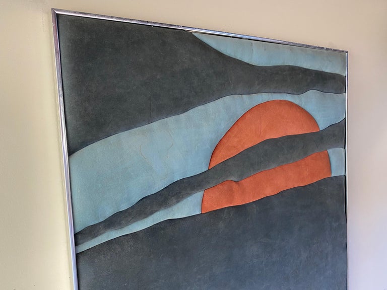 Ron Brejtfus Ultrasuede Sunset Art at 1stDibs | brejtfus art, ron