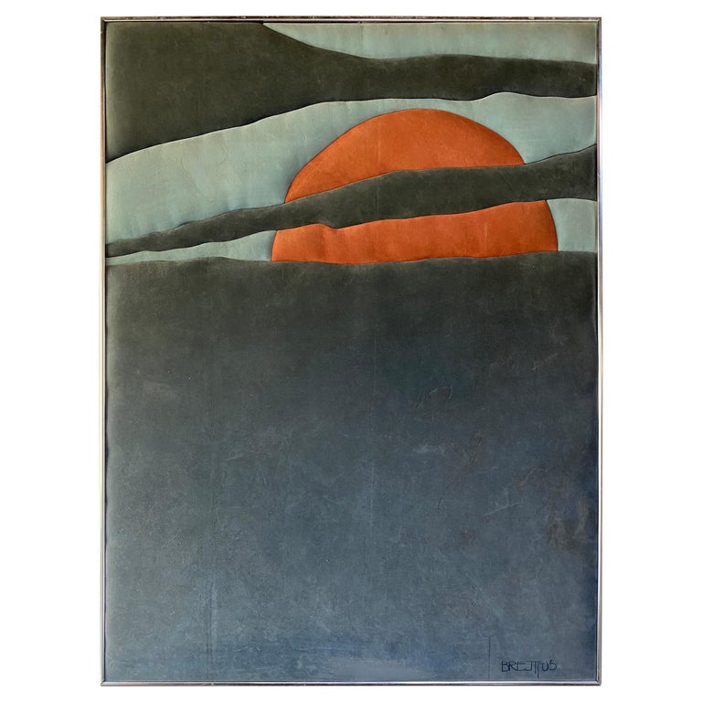 Ron Brejtfus 1970s Original Textile Art② Ron Brejtfus ultrasuede