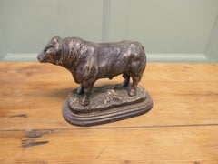 ron Bull Desk Ornament with Bronze Finish Patina