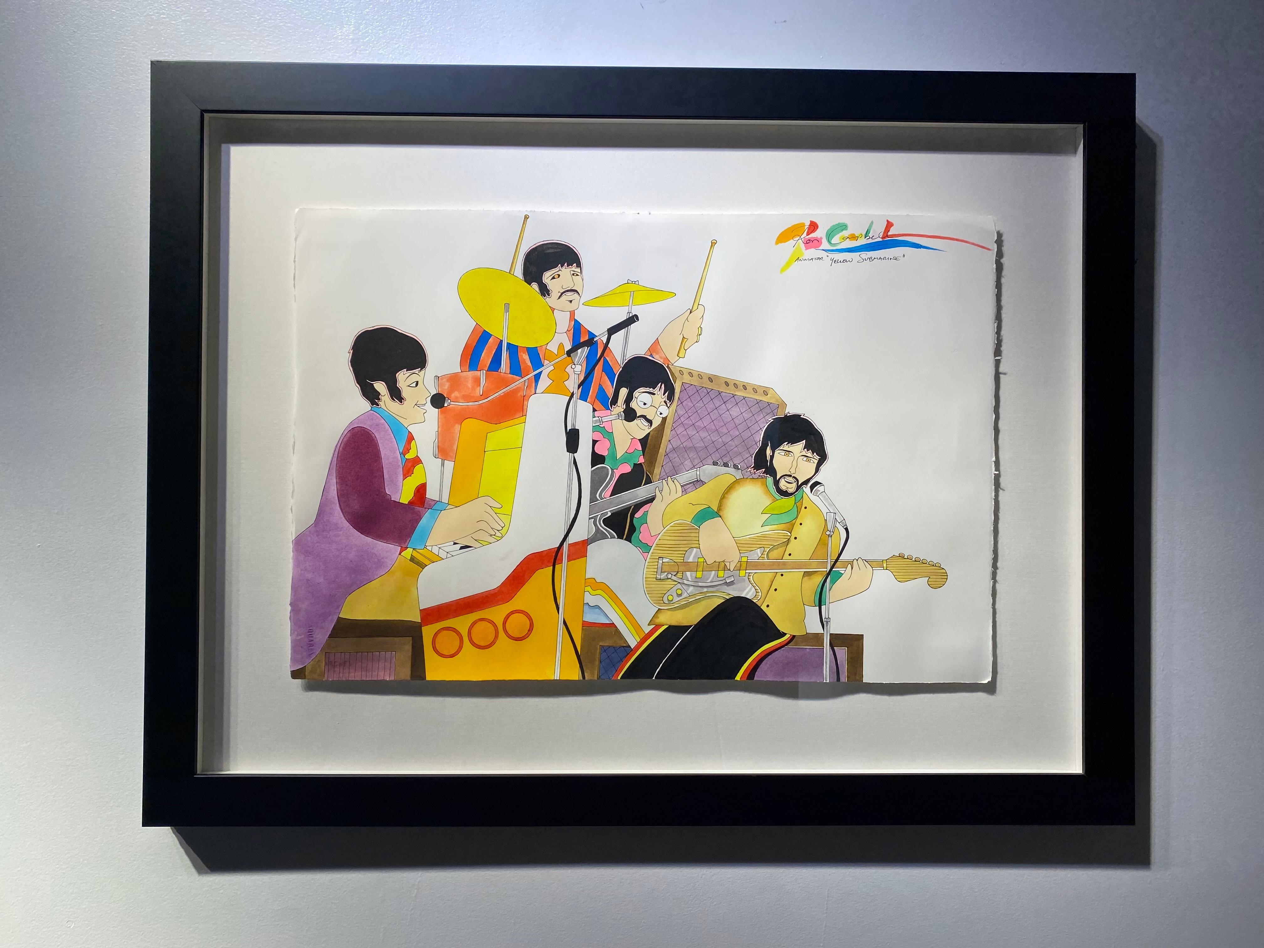 The Beatles Yellow Submarine (Originale) - Art Contemporaneo di Ron Campbell