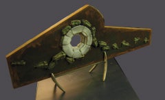 The Beach, 36"wide mixed media, unique sculpture