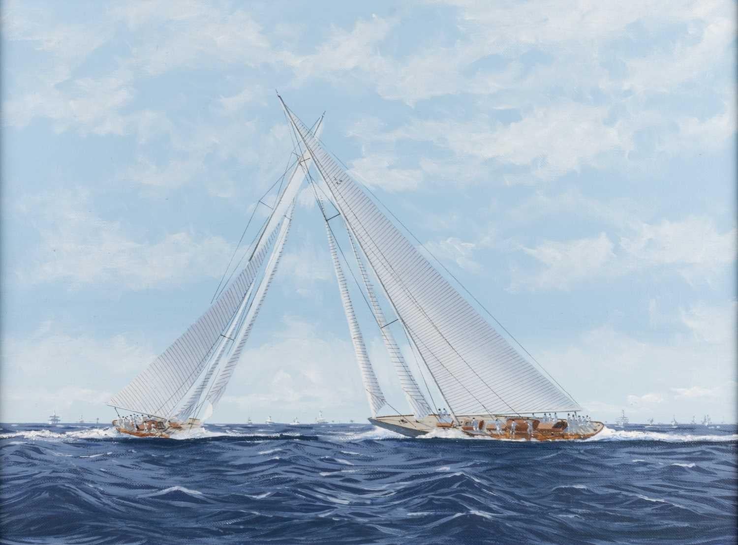 XX secolo Ron Charles Mitchell di Londra (nato nel 1960)  Americas Cup 1934 Yacht Racing in vendita