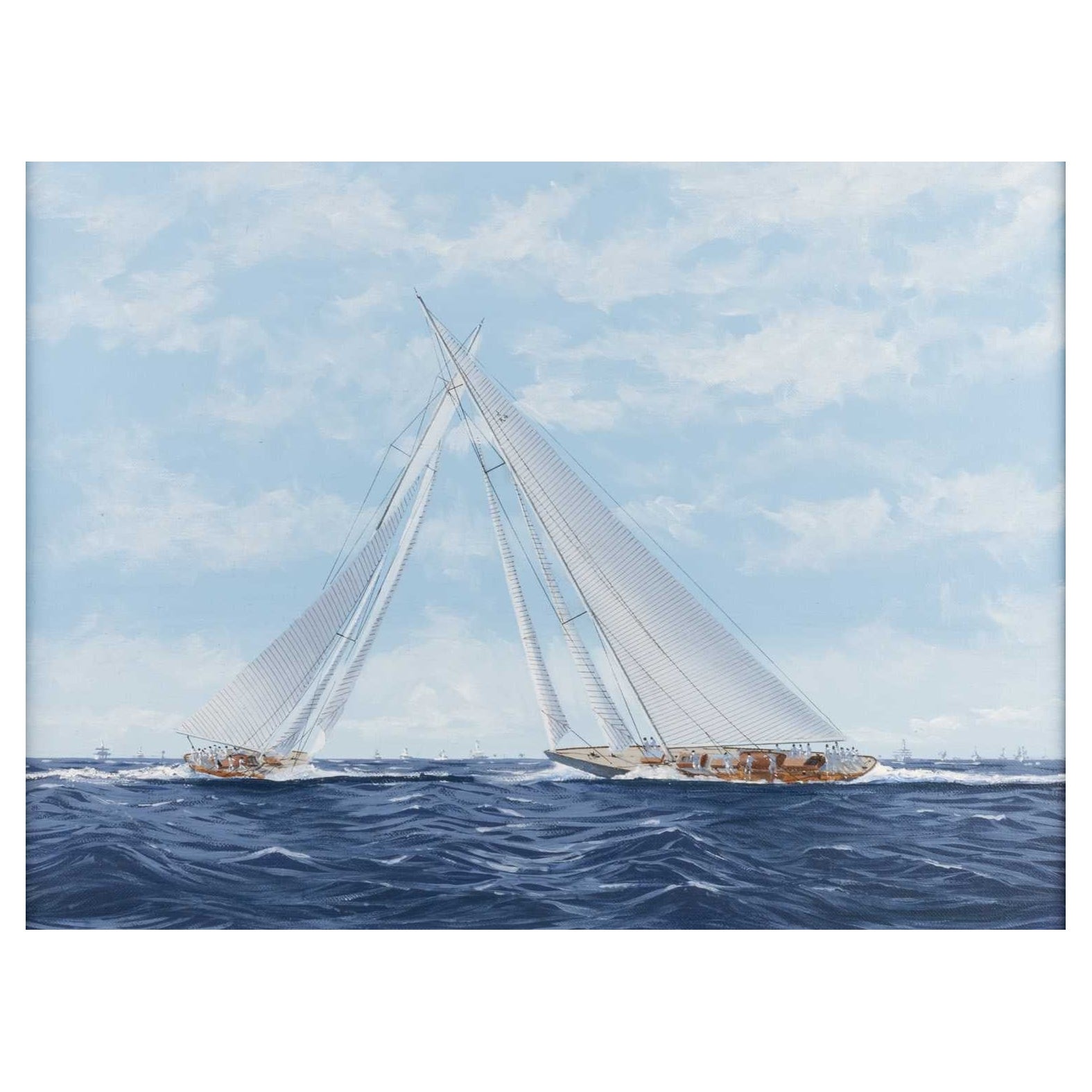 Ron Charles Mitchell aus London (geb. 1960)  Americas Cup 1934 Segelregatta