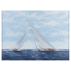 Ron Charles Mitchell aus London (geb. 1960)  Americas Cup 1934 Segelregatta