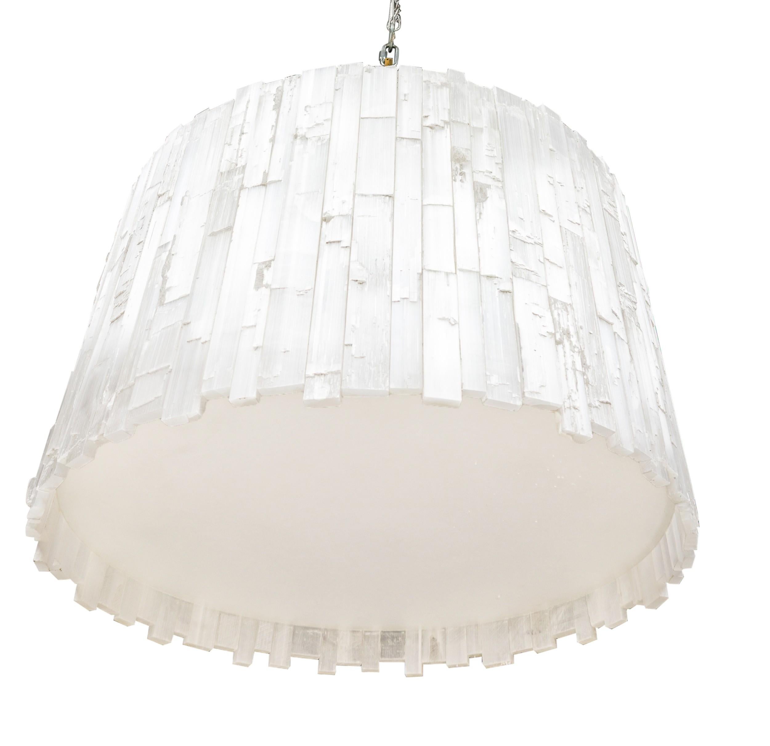 Ron Dier American Contemporary Single Tier Chandelier (Moderne) im Angebot