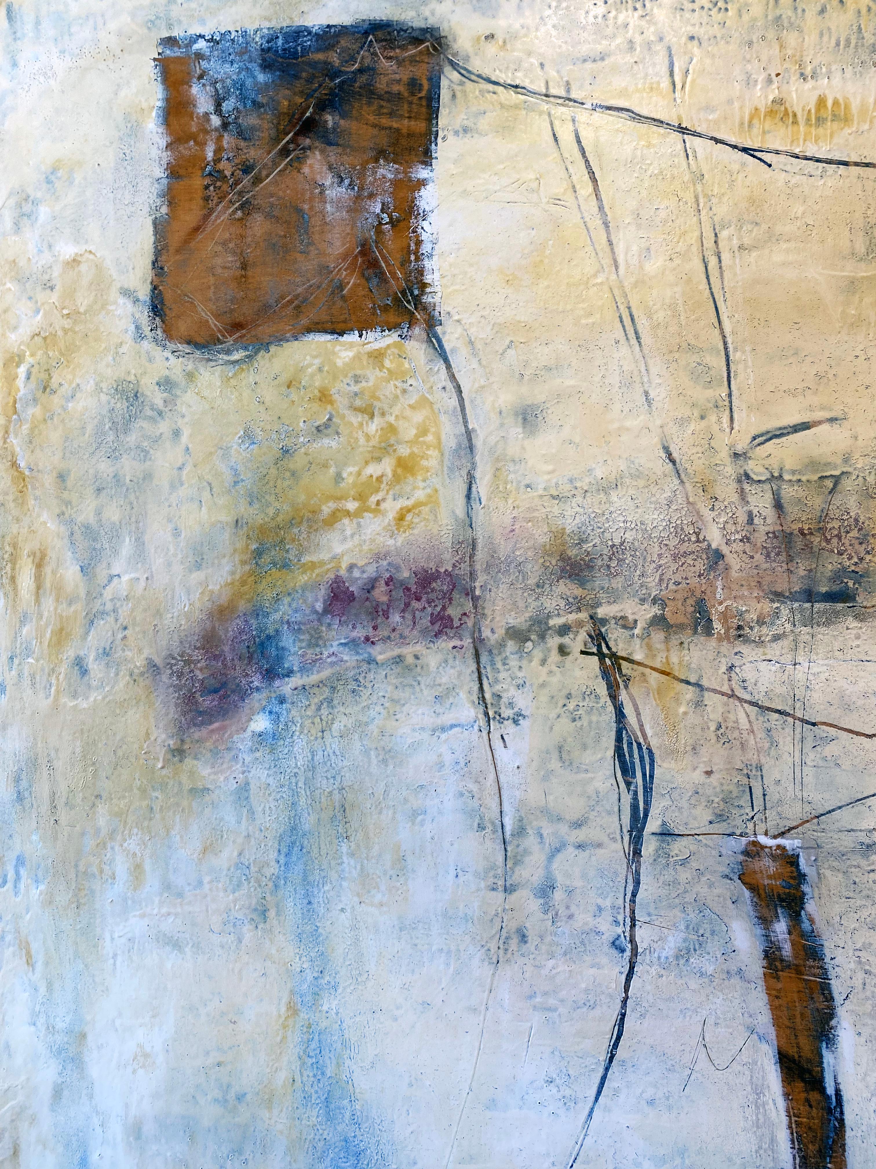 Pittura a tecnica mista di Ron Ehrlich 'Senza titolo' 2