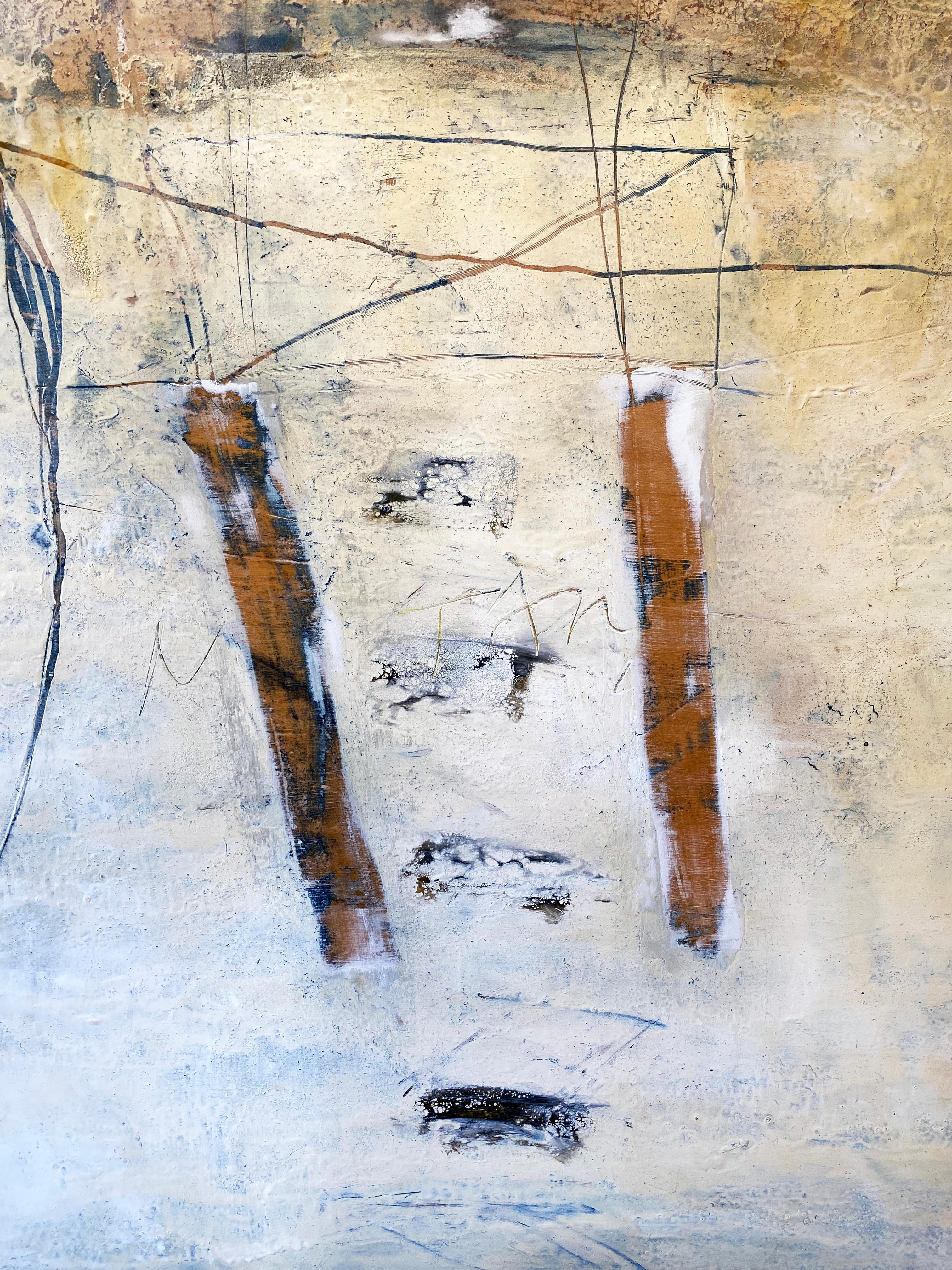 Pittura a tecnica mista di Ron Ehrlich 'Senza titolo' 3