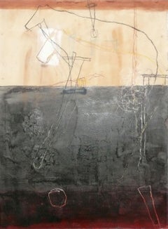 Ron Ehrlich Abstract Original Painting 34" x 26" Circa 1990s