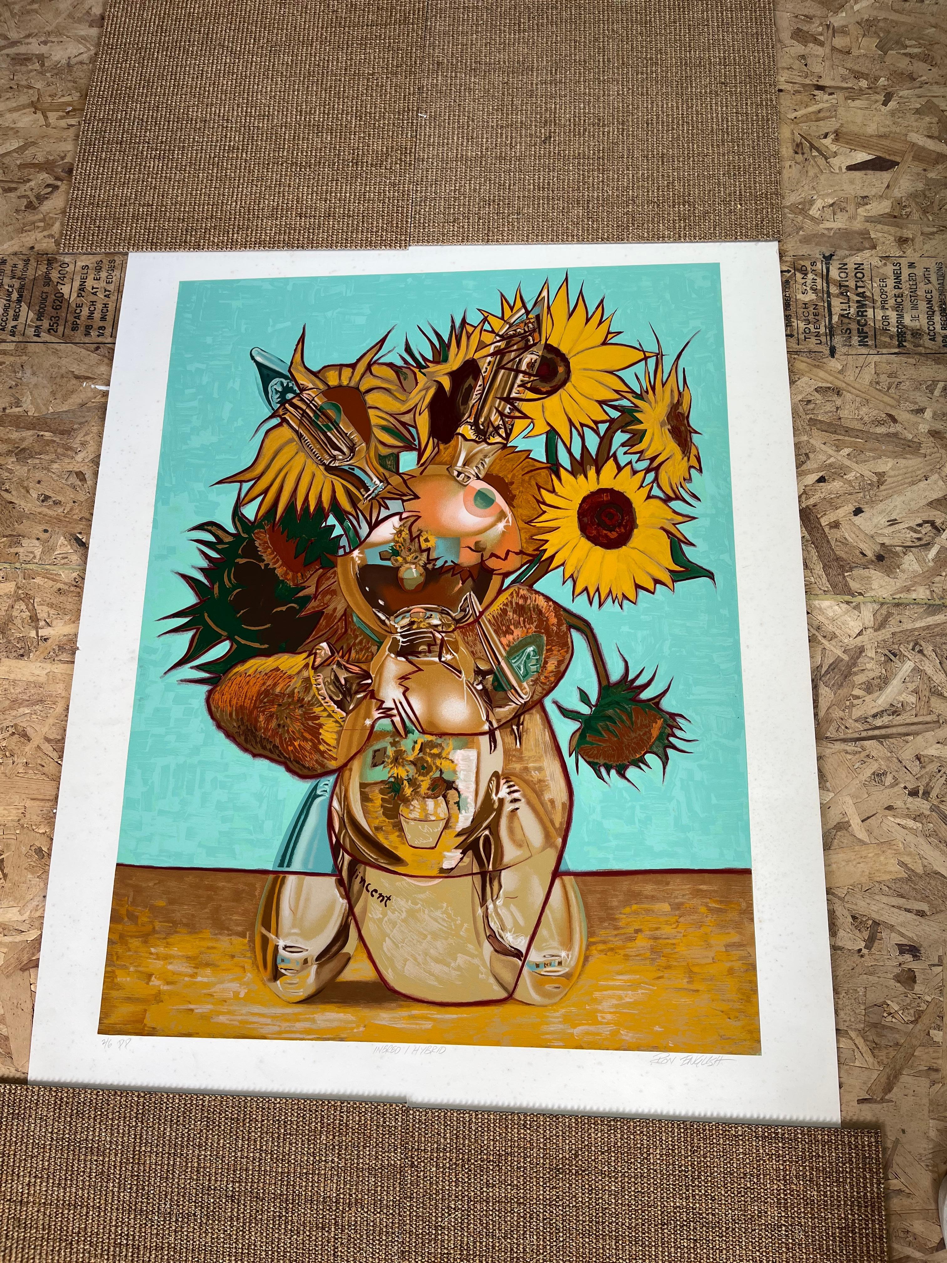 American Ron English “Inbred Hybrid” Serigraph For Sale