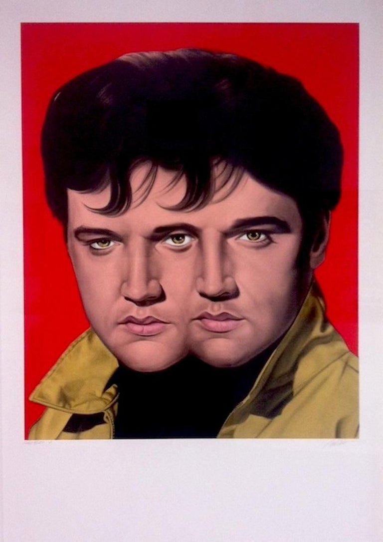 Ron English Red Elvis For Sale at 1stdibs