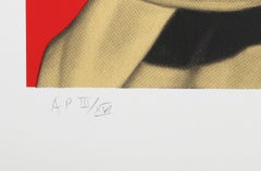 Elvis Rojo, serigrafía de Ron English