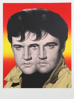 Red Elvis, Screenprint by Ron English