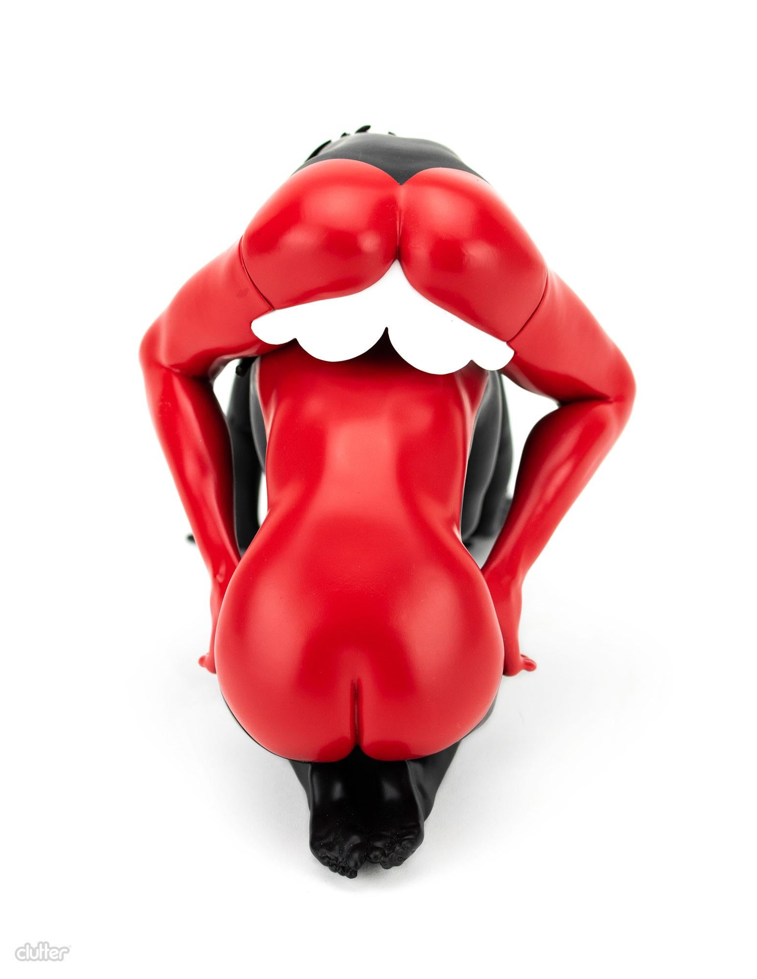 Ron English x Clutter - Escultura de vinilo Lady Lips OG Colorway en venta 3