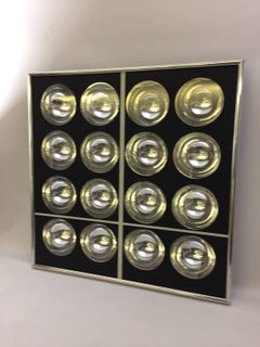 Ron Fritts 1960er Op Art Shadow Box Spiegel