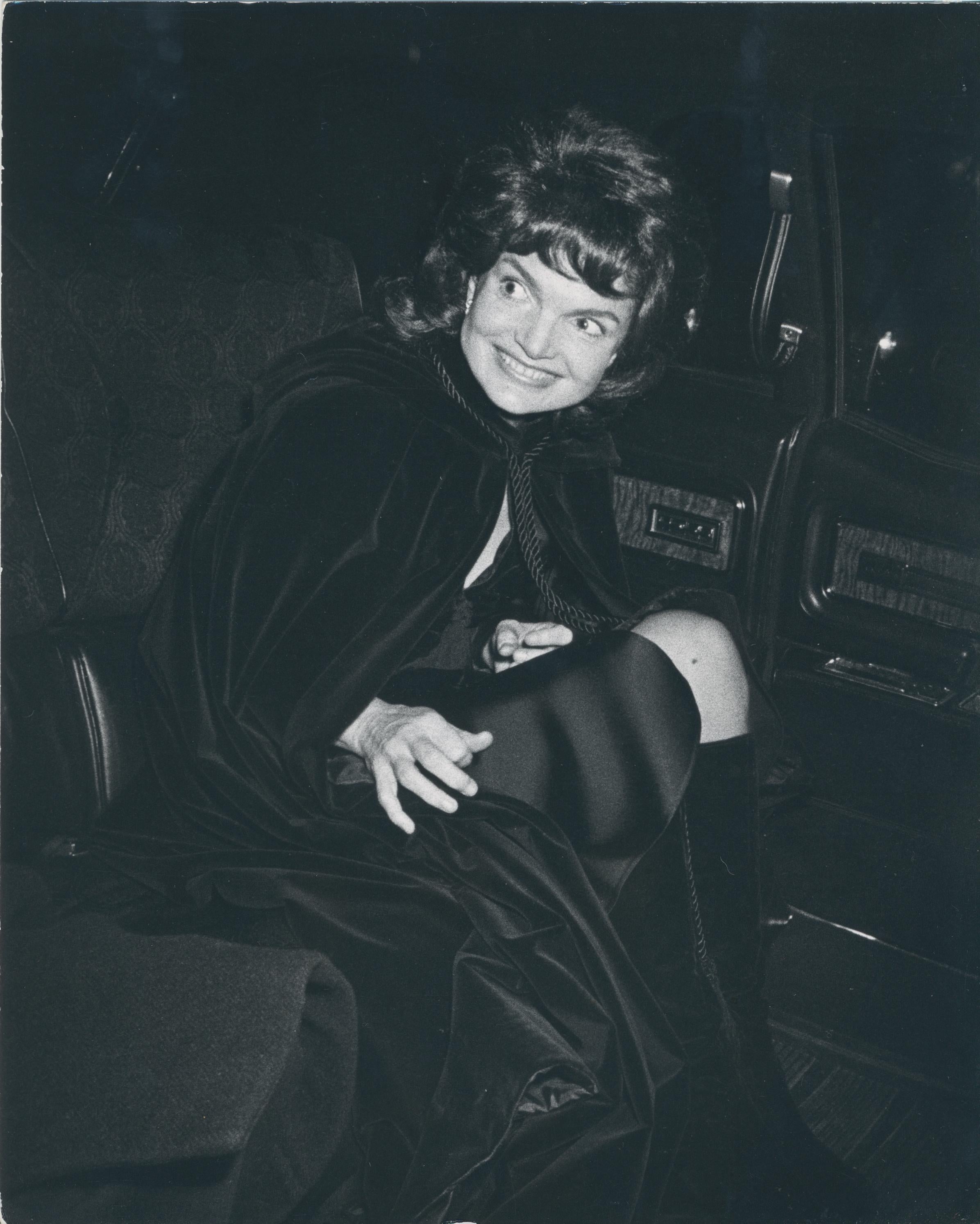Jackie Kennedy, photographie en noir et blanc, ca. 1970, 25,2 x 20,3 cm