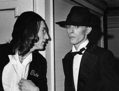John Lennon y David Bowie en los Premios Grammy Nueva York