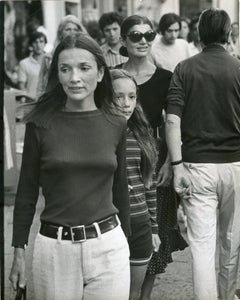 Lee Radziwill and Jacqueline Bouvier - Vintage Photo in Capri Island 1970